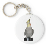 Tori the majestic cockatiel key chains