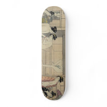 Torii Kiyonaga bathhouse women Skateboard Decks