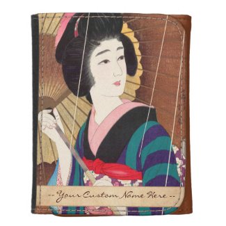 Torii Kotondo Twelve Aspects of Women, Rain Leather Wallet