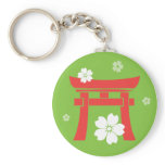Torii (orange & green) keychains