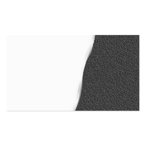 Torn Away - Dark Gray Embossed Texture Business Cards (back side)