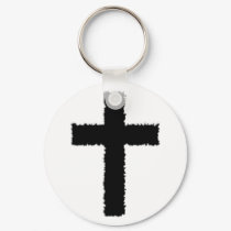 torn cross keychains
