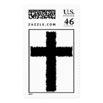 torn cross postage