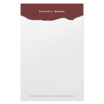 Torn Edge Stationery Design