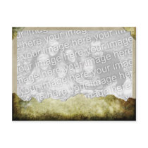 Torn paper template postcards