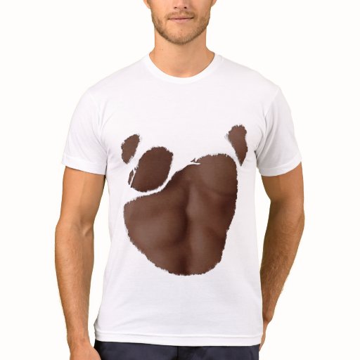 Torn Tshirt With Fake Abs (Dark Skin) Zazzle