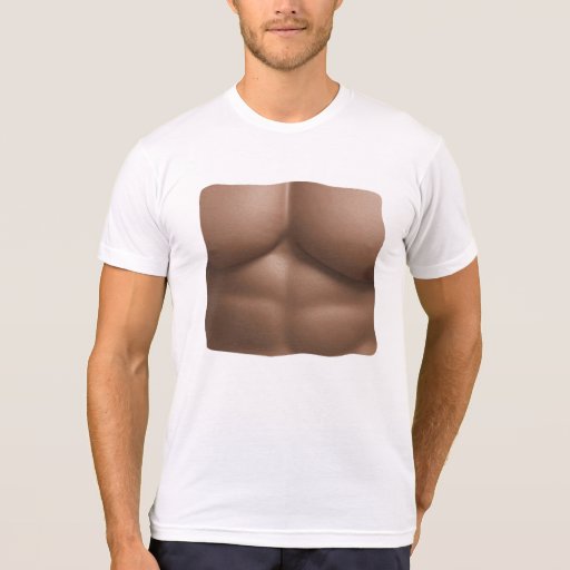 Torn Tshirt With Fake Abs (Light Skin) Zazzle