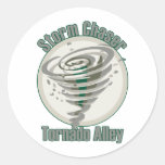 Tornado Alley Round Stickers