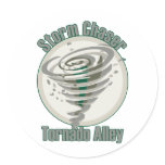 Tornado Alley Round Stickers