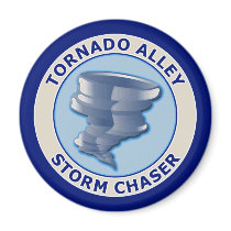 Tornado Alley Storm Chaser Refrigerator Magnet