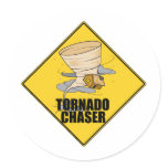 Tornado Chaser Round Sticker