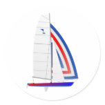 Tornado Racing Sailboat onedesign Olympic Class Round Sticker
