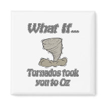 Tornado to Oz Magnets