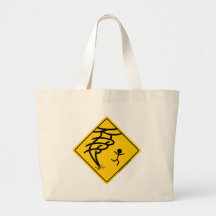 Tornado Warning Sign Bag