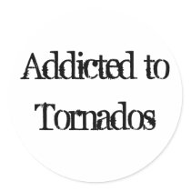 Tornadoes Round Sticker