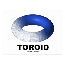 Toroid (Blue Torus) Post Card