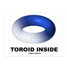 Toroid Inside (Blue Torus) Postcard