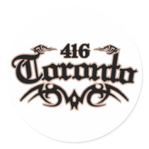 Toronto 416 stickers by TurnRight Toronto 416 stickers