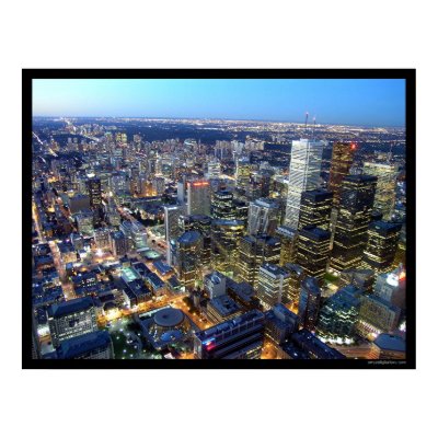 Toronto at Dusk Print by sweetdigitallove