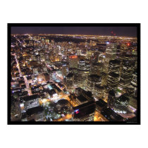 Toronto at Night from the CN Tower posters
