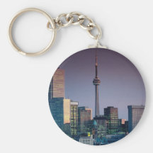 Toronto, by night, Ontario, Canada Key Chains