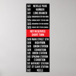 Toronto CLRV/ALRV Streetcar Rollsign Print