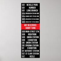 Toronto CLRV/ALRV Streetcar Rollsign Print