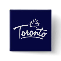 Toronto Leaf Script Pins