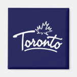Toronto Leaf Script Fridge Magnet