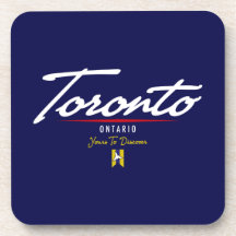 Toronto Script Drink Coasters