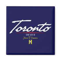 Toronto Script Refrigerator Magnet