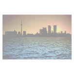Toronto skyline at sunset, taken from Cherry Beach Personalized Stationery