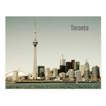 Toronto skyline postcard