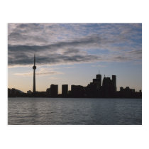 Toronto Skyline Silhouette postcards
