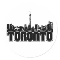 Toronto Skyline stickers by TurnRight Toronto Skyline stickers