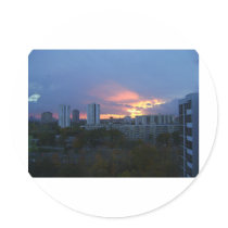 Toronto's Sunset stickers by Anna_T_Benevides Toronto's Sunset stickers
