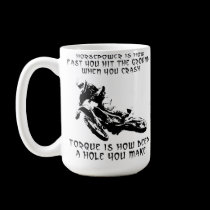 Torque Hole Dirt Bike Motocross Mug Funny mugs
