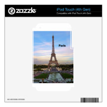 Torre Eiffel de Francia París (nueva) (St.K) iPod Touch 4G Skins