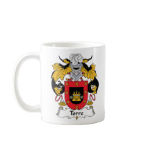 Torre Family Crest mugs