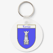 Torres Coat of Arms/Family Crest keychains by NameGame Torres Coat of Arms/Family Crest keychains