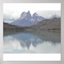 Torres del Paines National Park Reflections, Chile Print