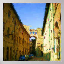 Torri Buonparenti Volterra Toscana Italia del caso Posters