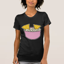 tortilla chips in dip shirts