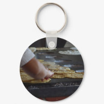 Tortillas Being Made In Old Town San Diego keychains