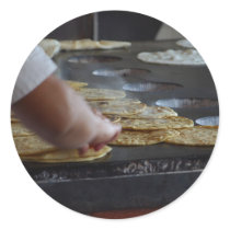 Tortillas Being Made In Old Town San Diego stickers