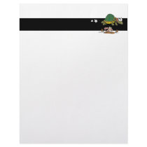 tortoise and the hare funny fable cartoon personalized letterhead