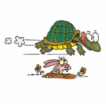 tortoise and the hare funny fable cartoon photo cut outs