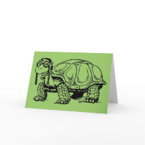 Tortoises are COOL! Greeting Card by GrumpyKittenGraphics Tortoises are COOL! Greeting Card