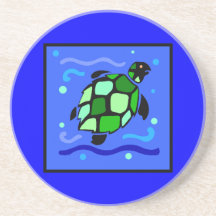 Tortuga de mar tribal posavasos para bebidas