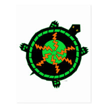 Tortuga del carnaval tarjeta postal